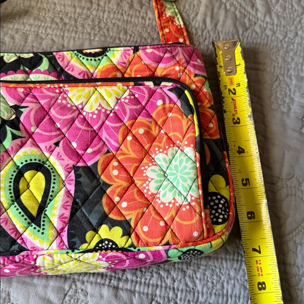 Vera Bradley Floral Quilted Shoulder crossbody Bag Purse Wallet - Picture 9 of 11